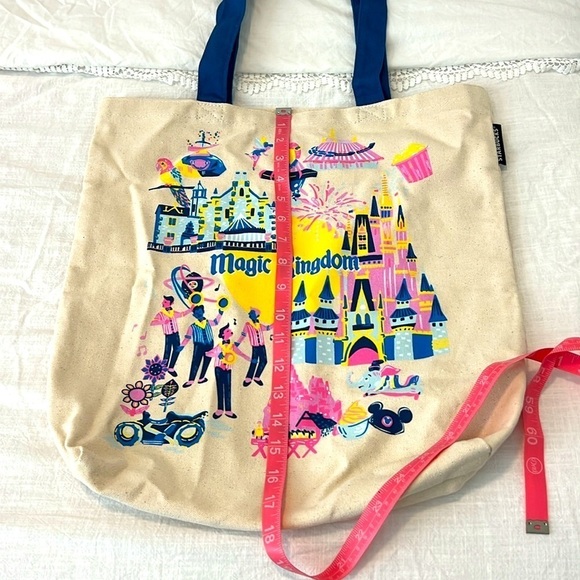 NWT Disney Parks Starbucks Magic Kingdom Discovery Series Canvas Tote WDW - Picture 5 of 17